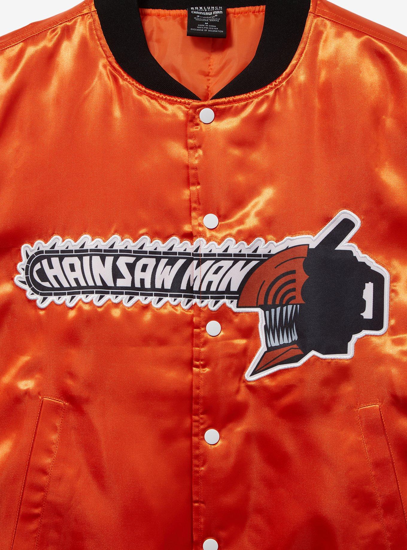 Chainsaw Man Denji Bomber Jacket - BoxLunch Exclusive, ORANGE, alternate
