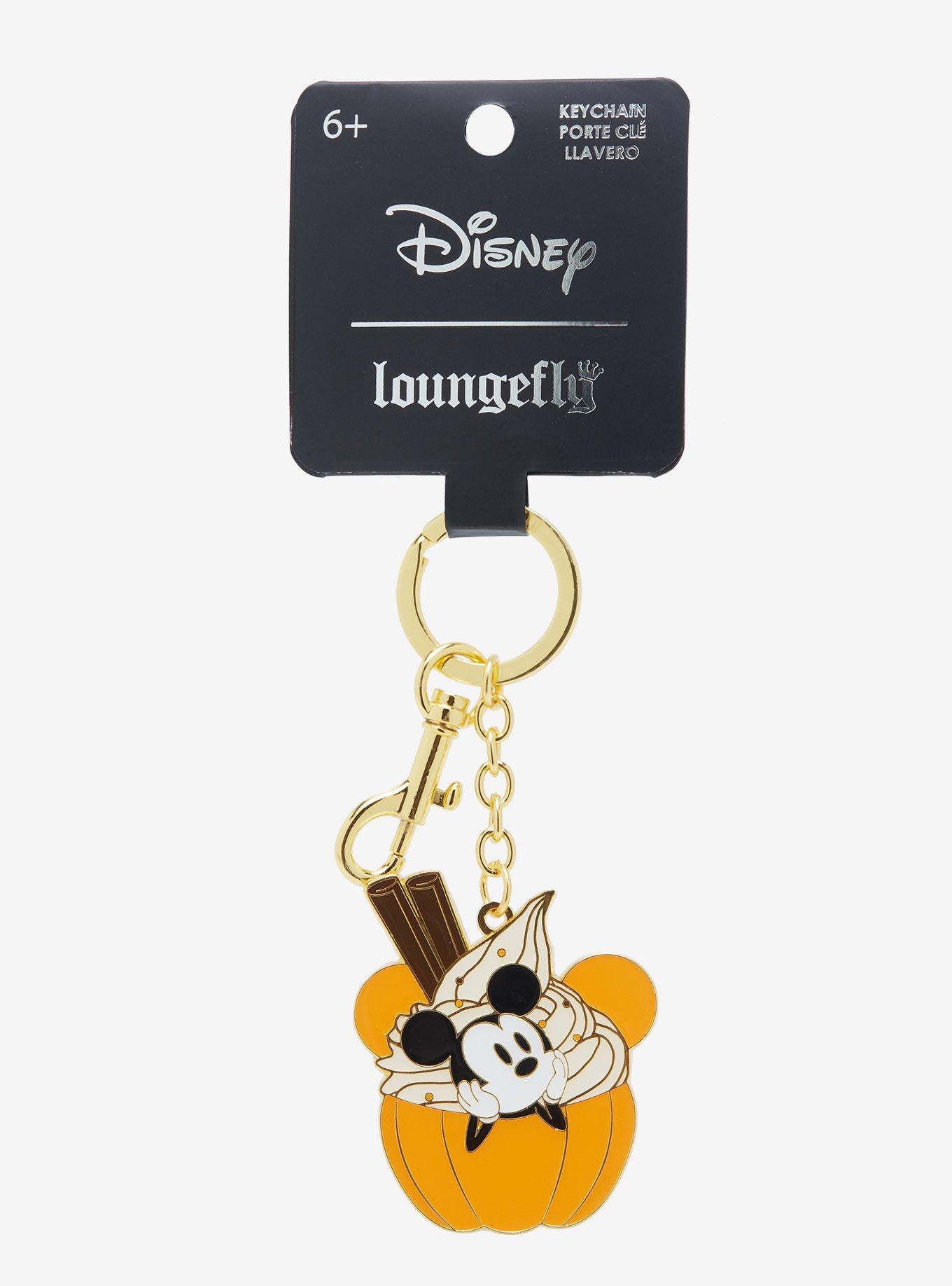 Loungefly Disney Mickey Mouse Pumpkin Spice Pumpkin Keychain - BoxLunch Exclusive, , alternate