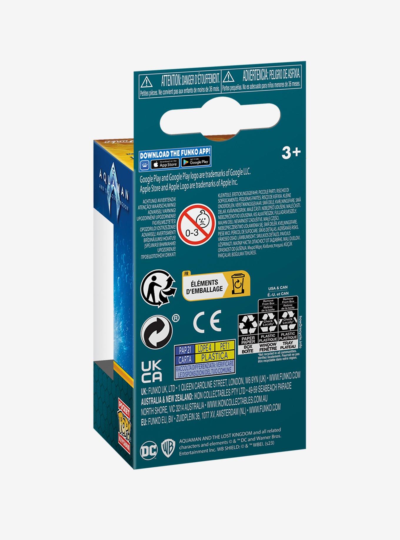 Funko Pocket Pop! DC Comics Aquaman and The Lost Kingdom Aquaman Vinyl Keychain, , alternate