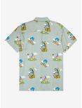Sonic the Hedgehog Scenic Allover Print Woven Button-Up - BoxLunch Exclusive, LIGHT GREEN, alternate