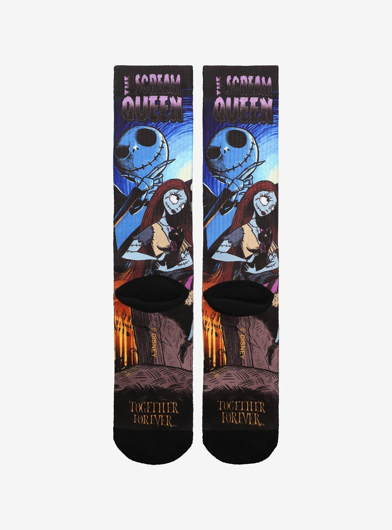 The Nightmare Before Christmas Scream Queen Crew Socks, , alternate