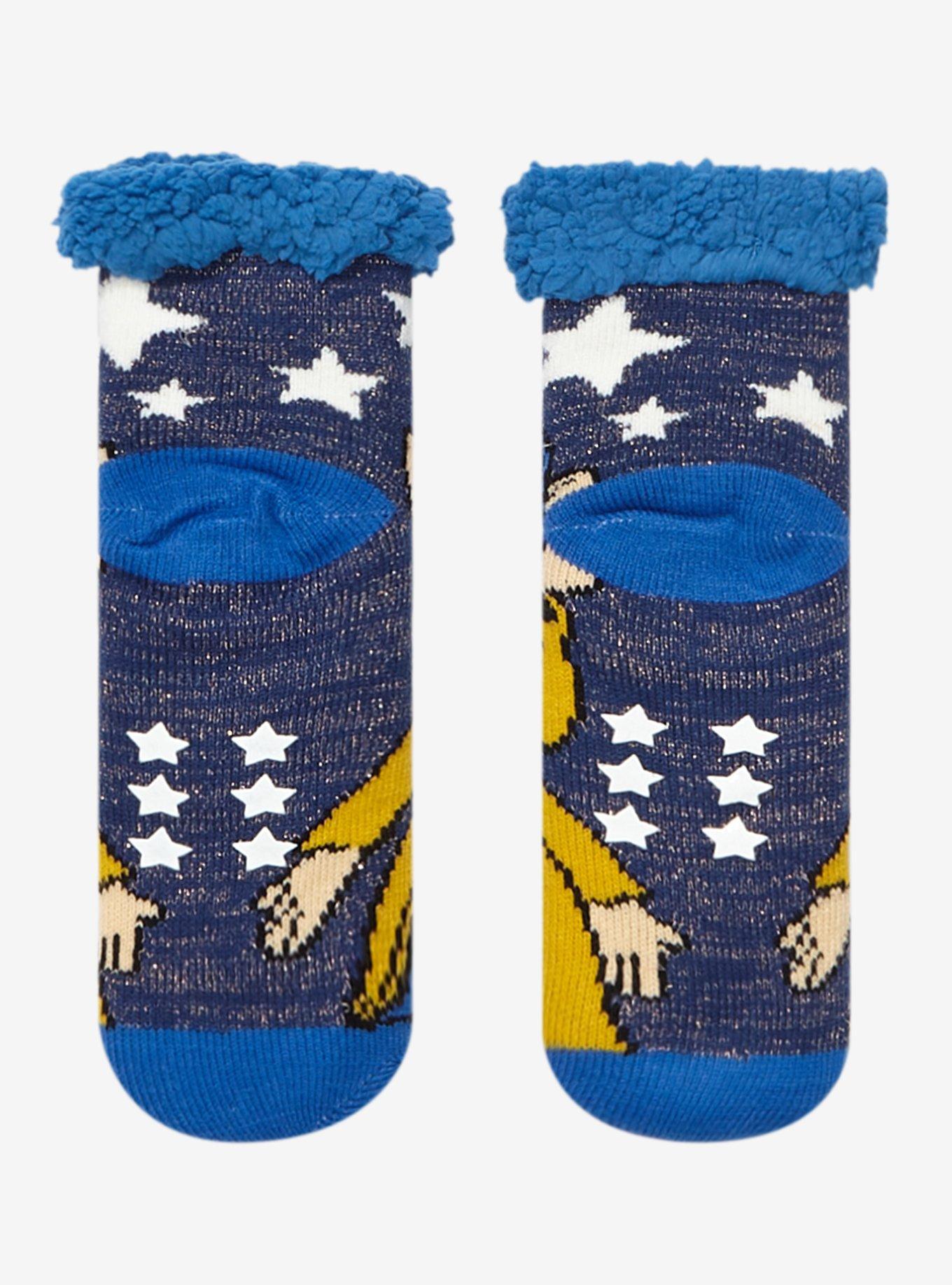 Coraline Glitter Stitch Cozy Socks, , alternate
