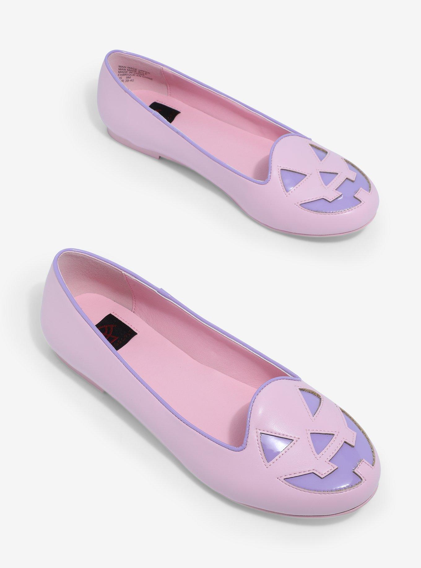 Strange Cvlt Pastel Jack-O'-Lantern Face Flats, MULTI, alternate