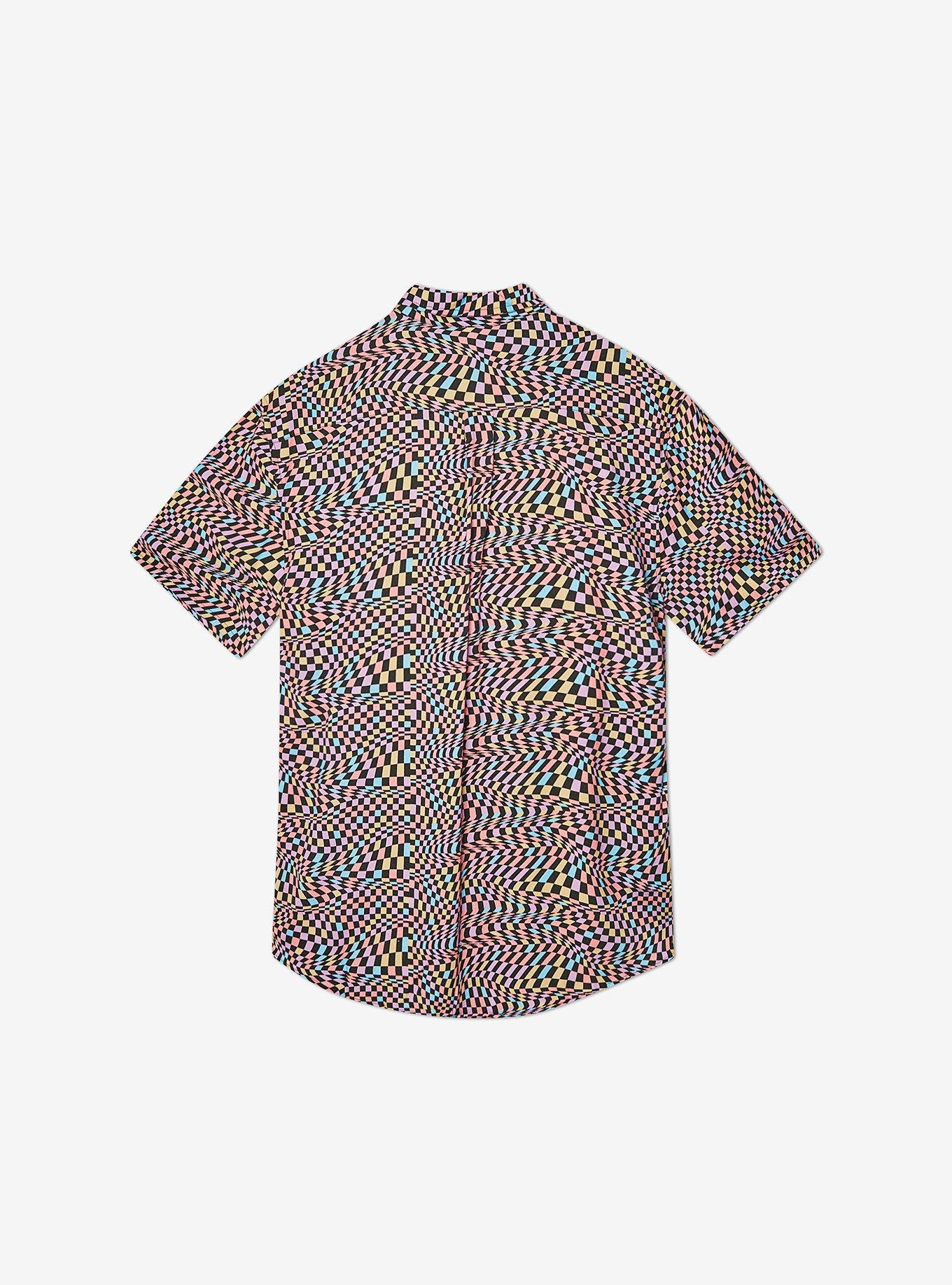 WeSC Oden Color Warp All Over Print Button-Up, MULTI, alternate