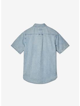 WeSC Oden Oxford Short Sleeve Button-Up Shirt Light Wash, , hi-res