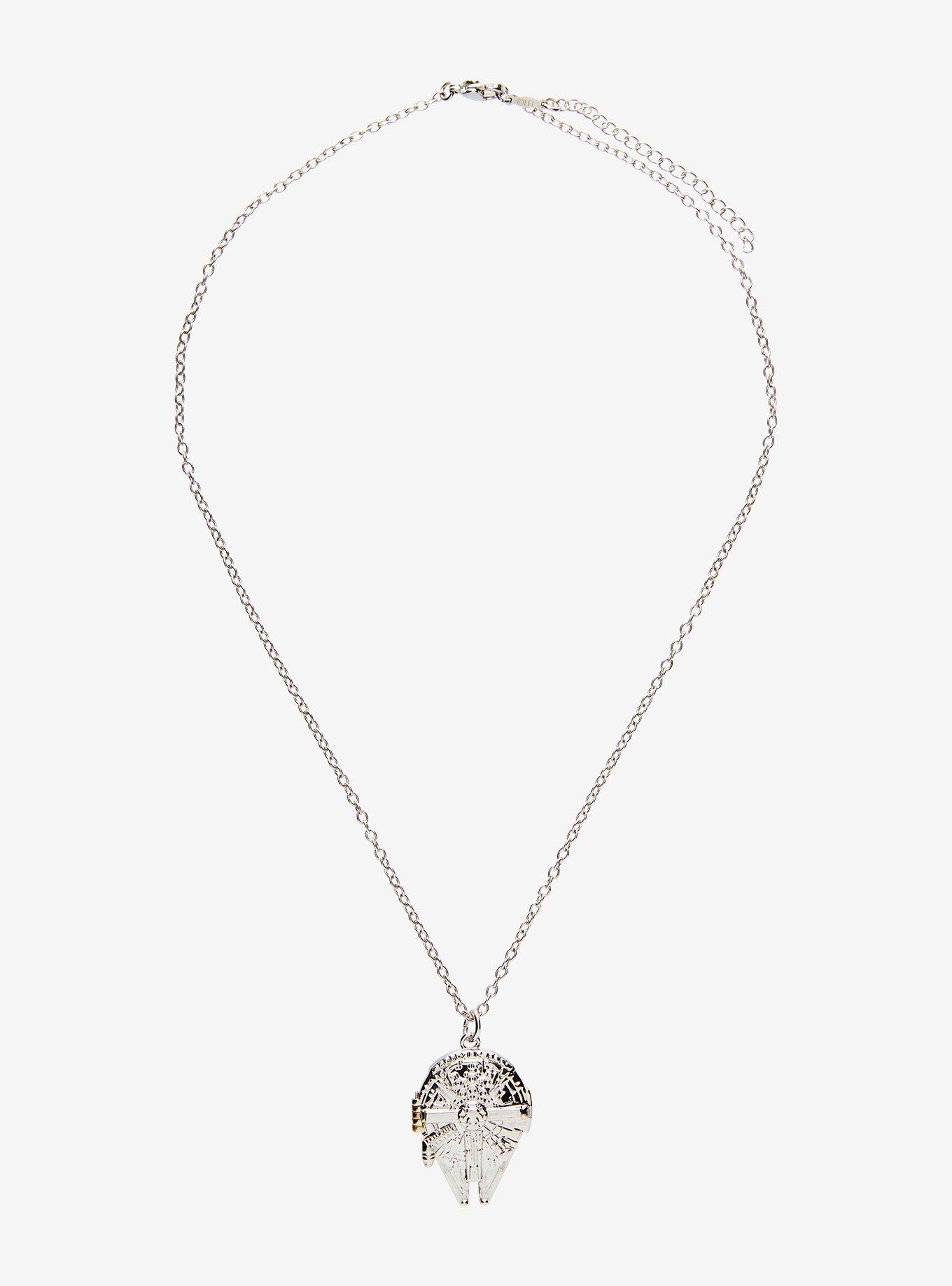Star Wars Millennium Falcon Han & Lei Necklace, , alternate