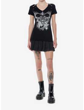 Social Collision Skulls & Sword Girls T-Shirt, , hi-res