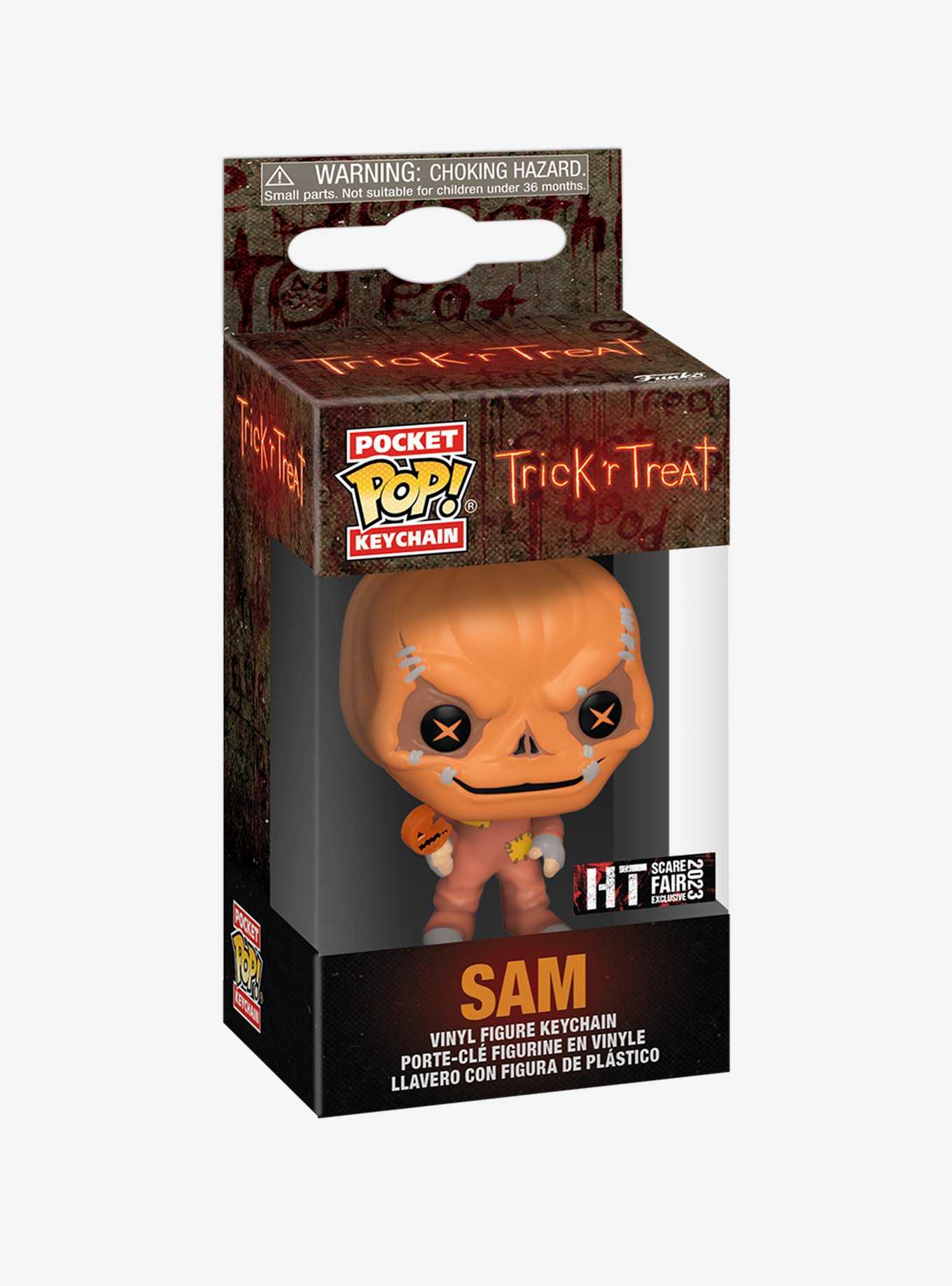 Funko Trick 'R Treat Pocket Pop! Sam (Unmasked) Key Chain 2023 HT Scare Fair Exclusive, , hi-res