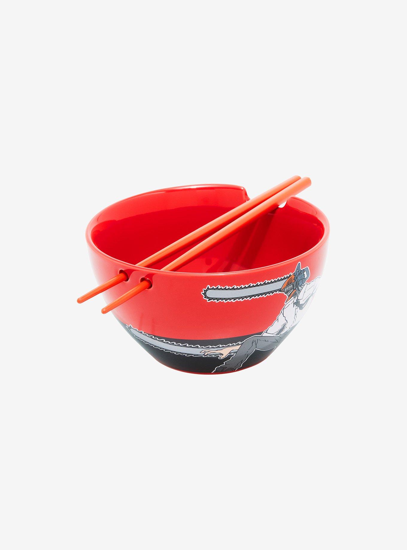 Chainsaw Man Ramen Bowl With Chopsticks, , alternate