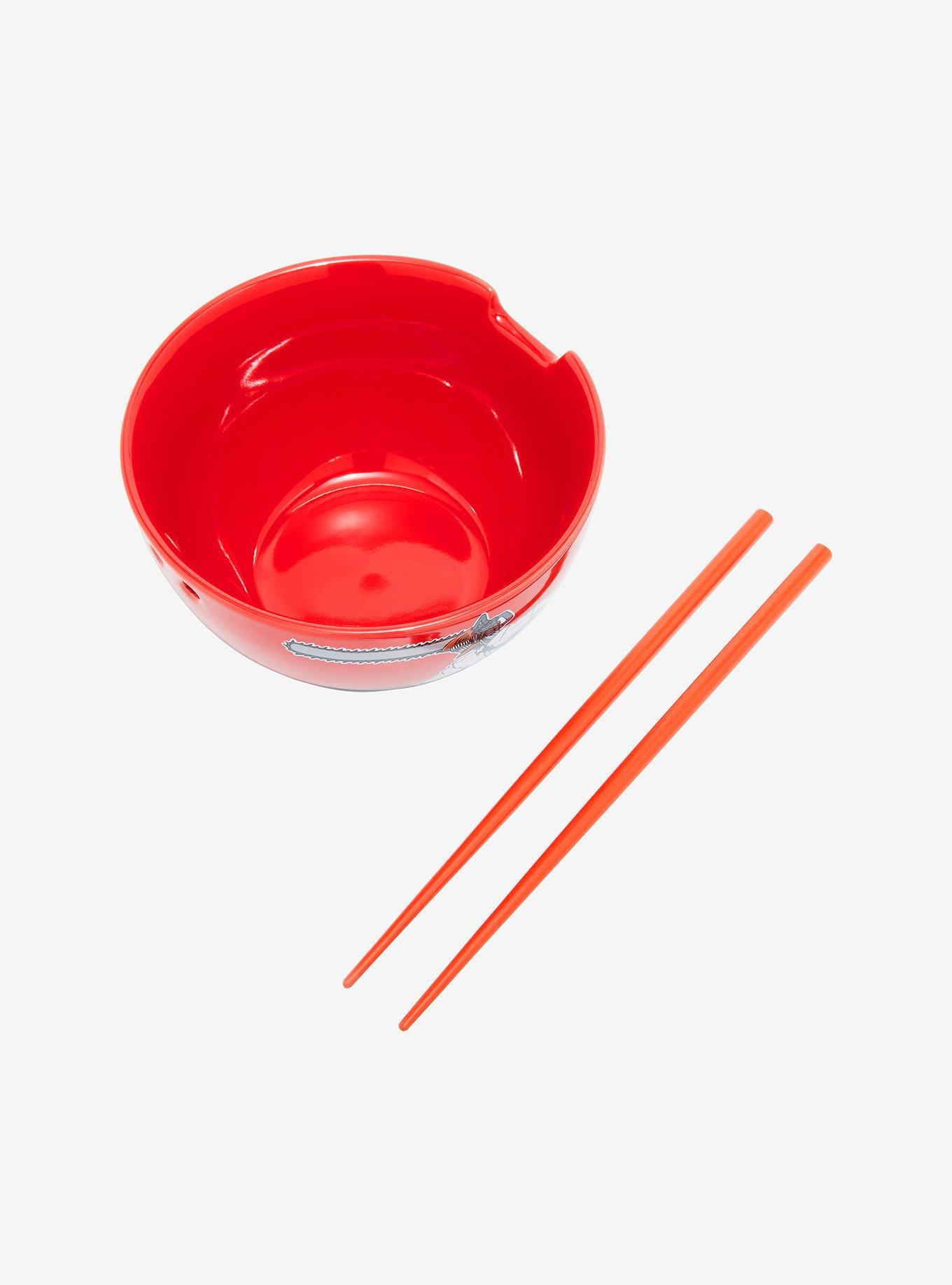 Chainsaw Man Ramen Bowl With Chopsticks, , alternate