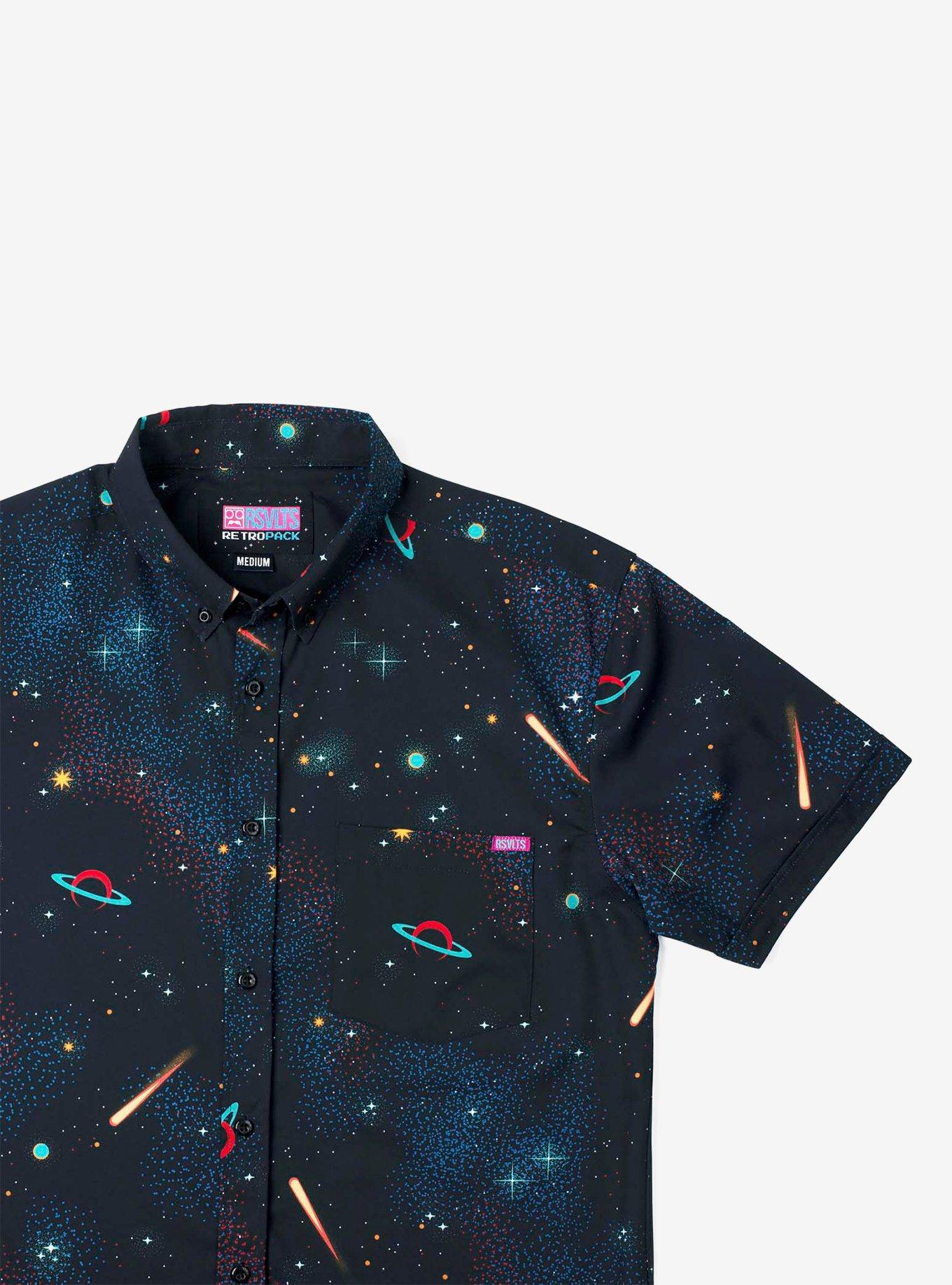 RSVLTS "Arcade Carpet" KUNUFLEX Short Sleeve Shirt, BLACK, alternate