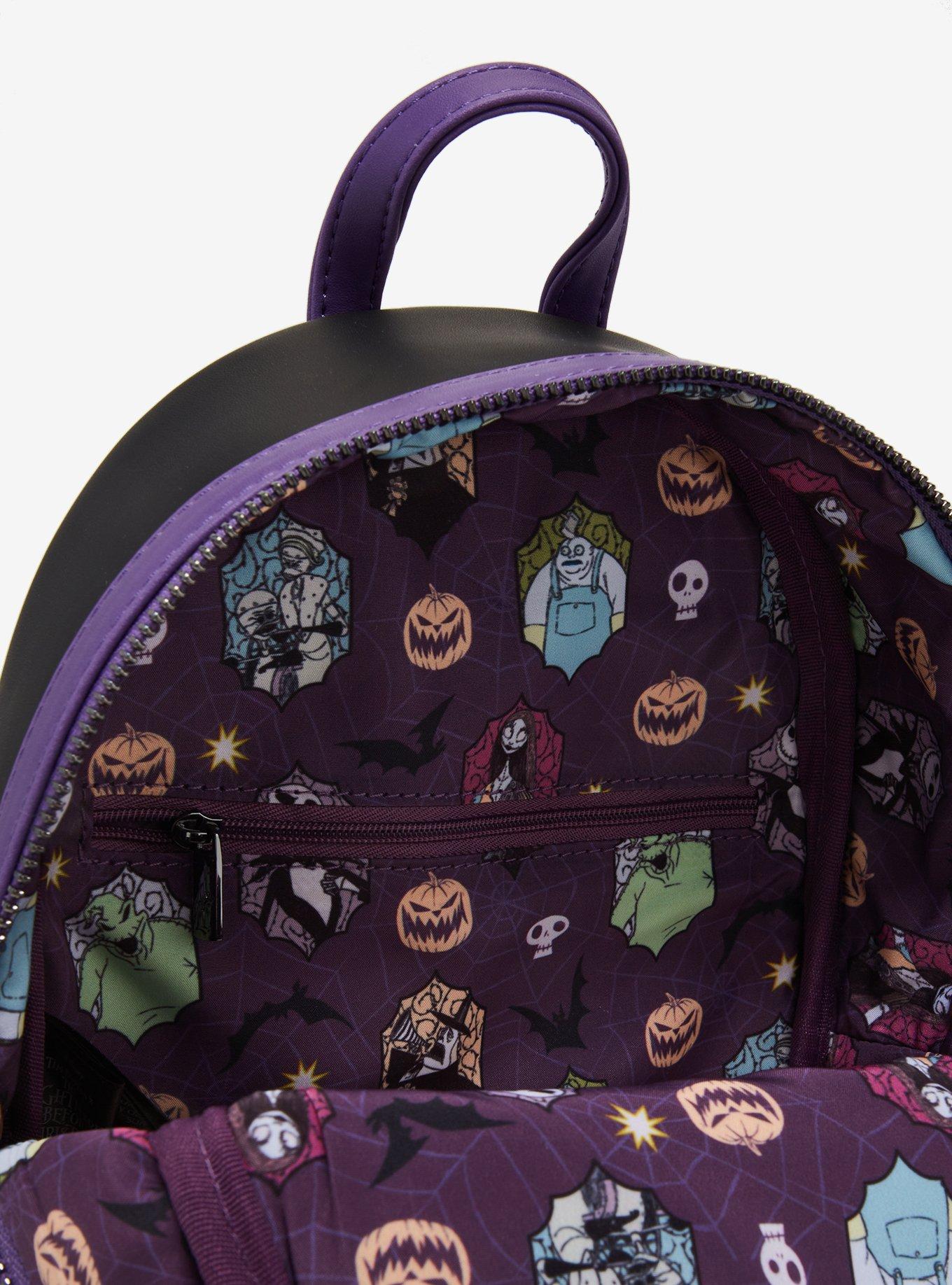 Loungefly Disney The Nightmare Before Christmas Characters Group Portrait Mini Backpack - BoxLunch Exclusive, , alternate