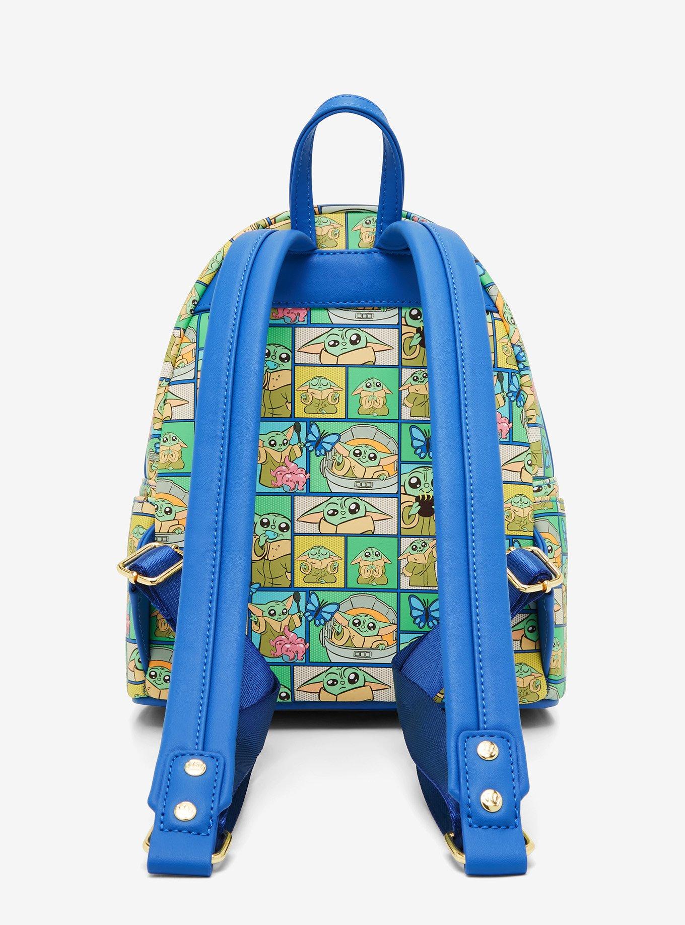 Loungefly Star Wars The Mandalorian Grogu Panels Mini Backpack - BoxLunch Exclusive, , alternate