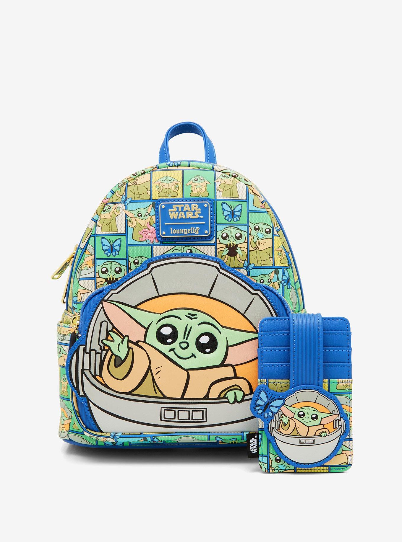 Loungefly Star Wars The Mandalorian Grogu Panels Mini Backpack - BoxLunch Exclusive, , alternate