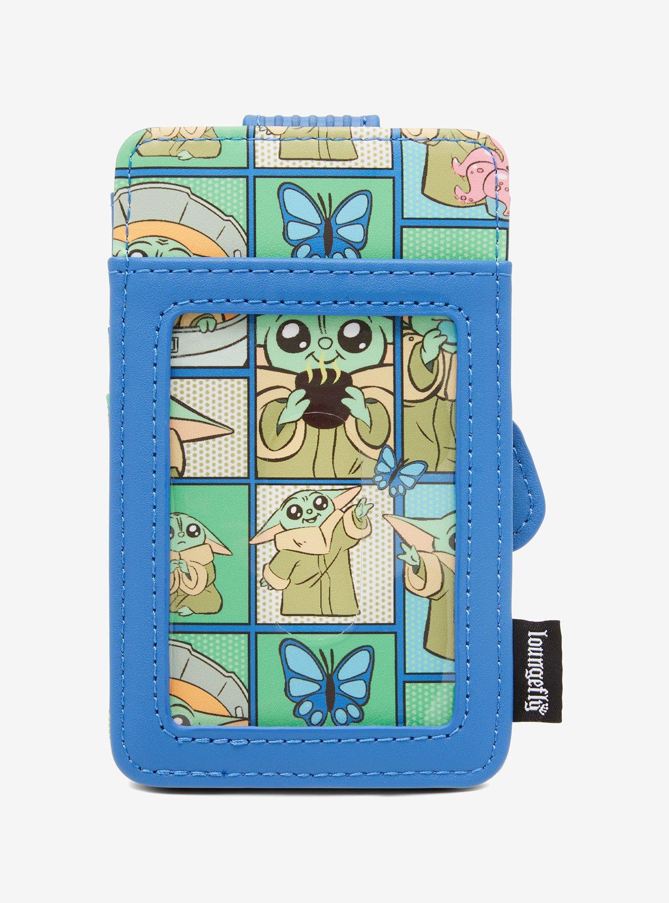 Loungefly Star Wars The Mandalorian Grogu Panels Cardholder - BoxLunch Exclusive, , hi-res