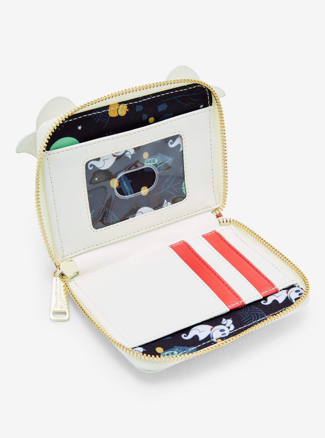 Loungefly Disney The Nightmare Before Christmas Zero Candy Cane Glow-in-the-Dark Small Zip Wallet - BoxLunch Exclusive, , alternate