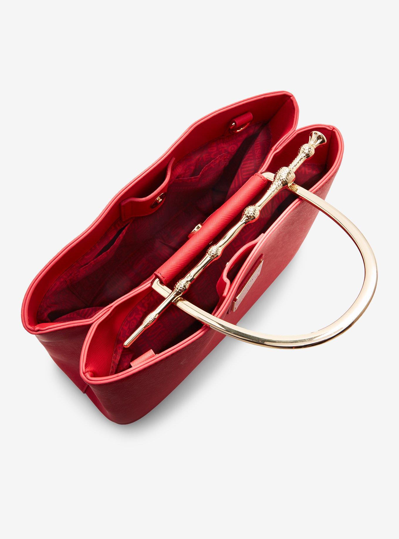 Loungefly Harry Potter Deathly Hallows Elder Wand Magenta Handbag - BoxLunch Exclusive, , alternate