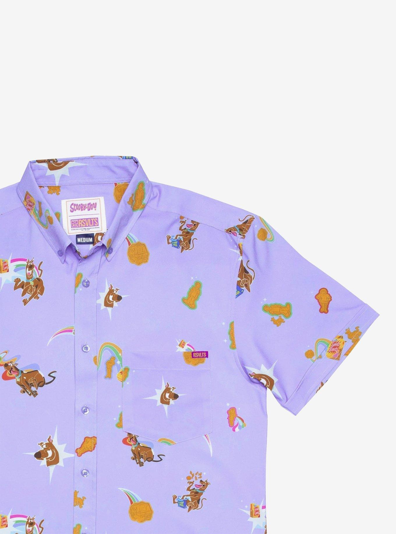 RSVLTS Scooby-Doo! "Scooby Snacks" KUNUFLEX Short Sleeve Shirt, PURPLE, alternate