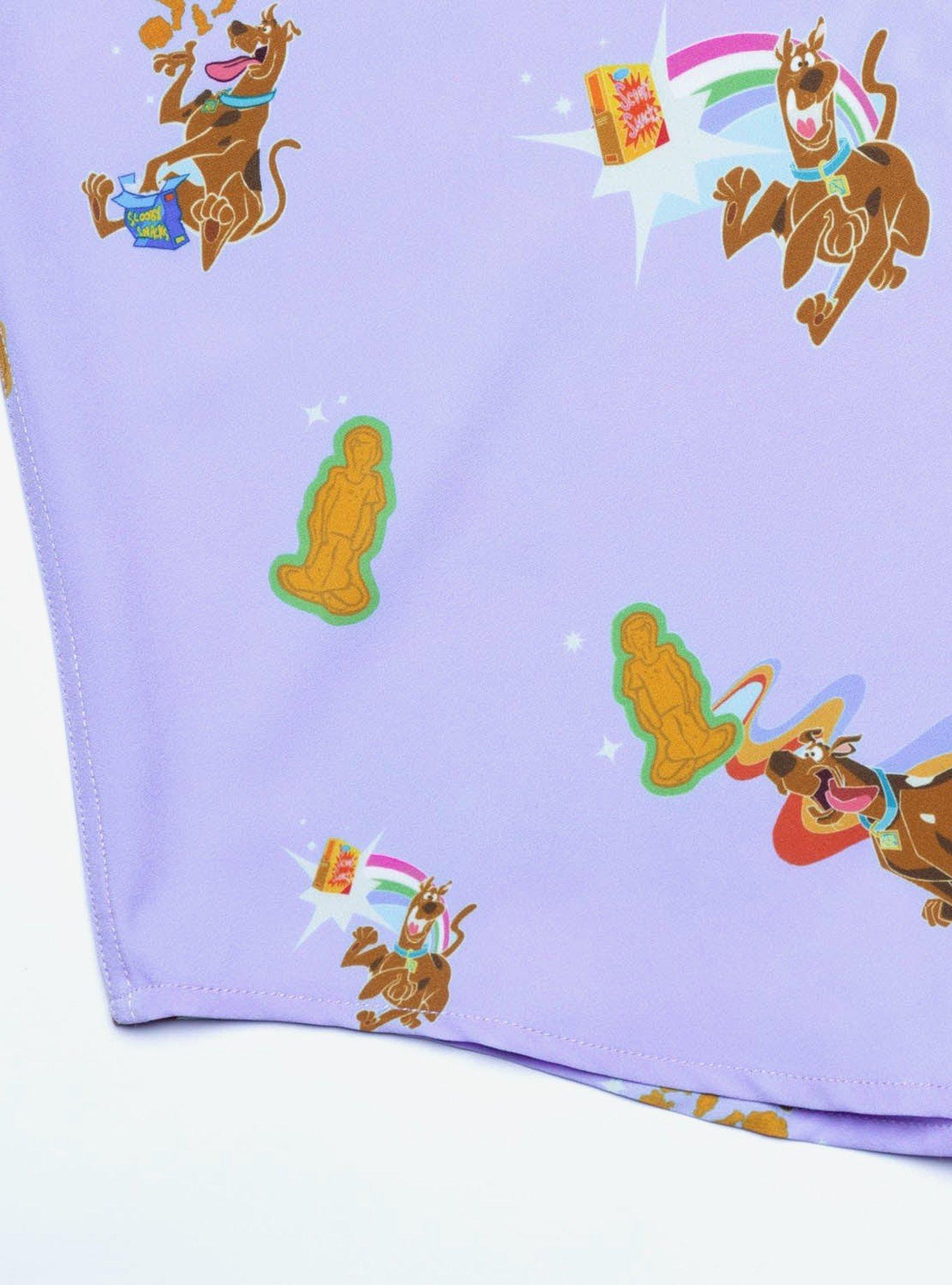 RSVLTS Scooby-Doo! "Scooby Snacks" KUNUFLEX Short Sleeve Shirt, PURPLE, alternate