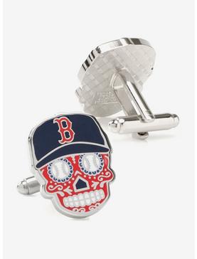 Plus Size Boston Red Sox Sugar Skull Cufflinks, , hi-res