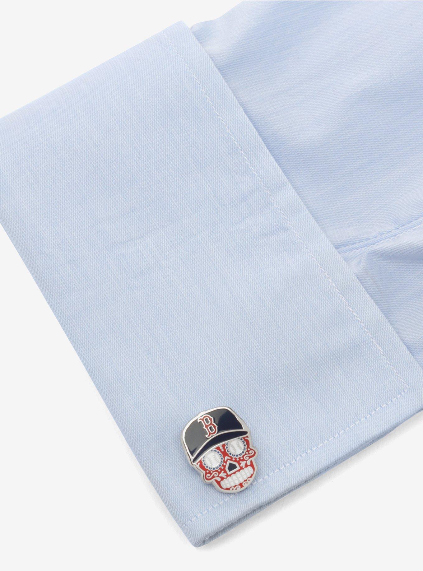 Boston Red Sox Sugar Skull Cufflinks, , alternate