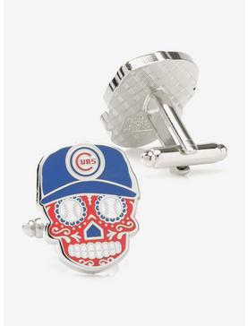 Chicago Cubs Sugar Skull Cufflinks, , hi-res
