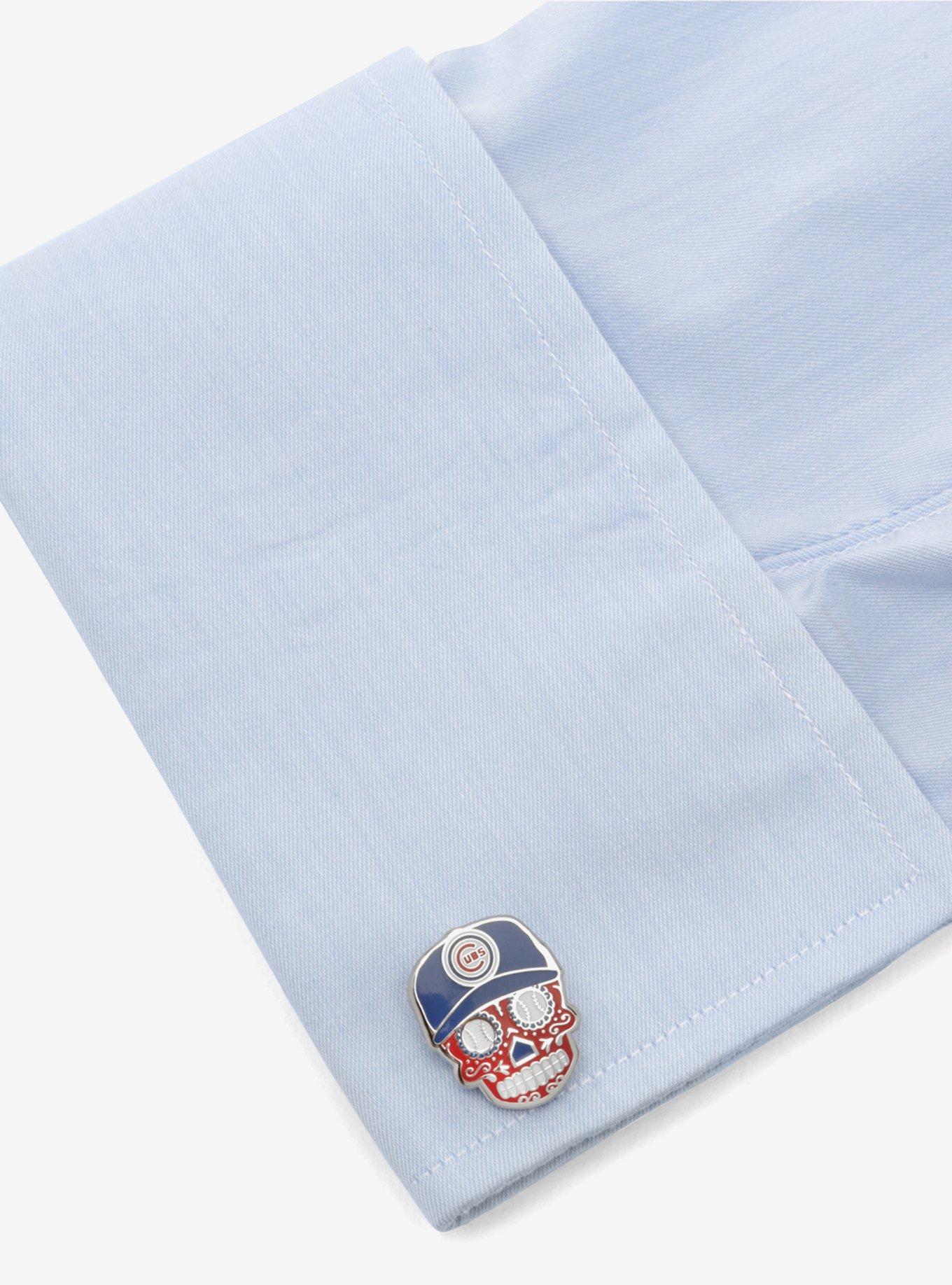 Chicago Cubs Sugar Skull Cufflinks, , alternate