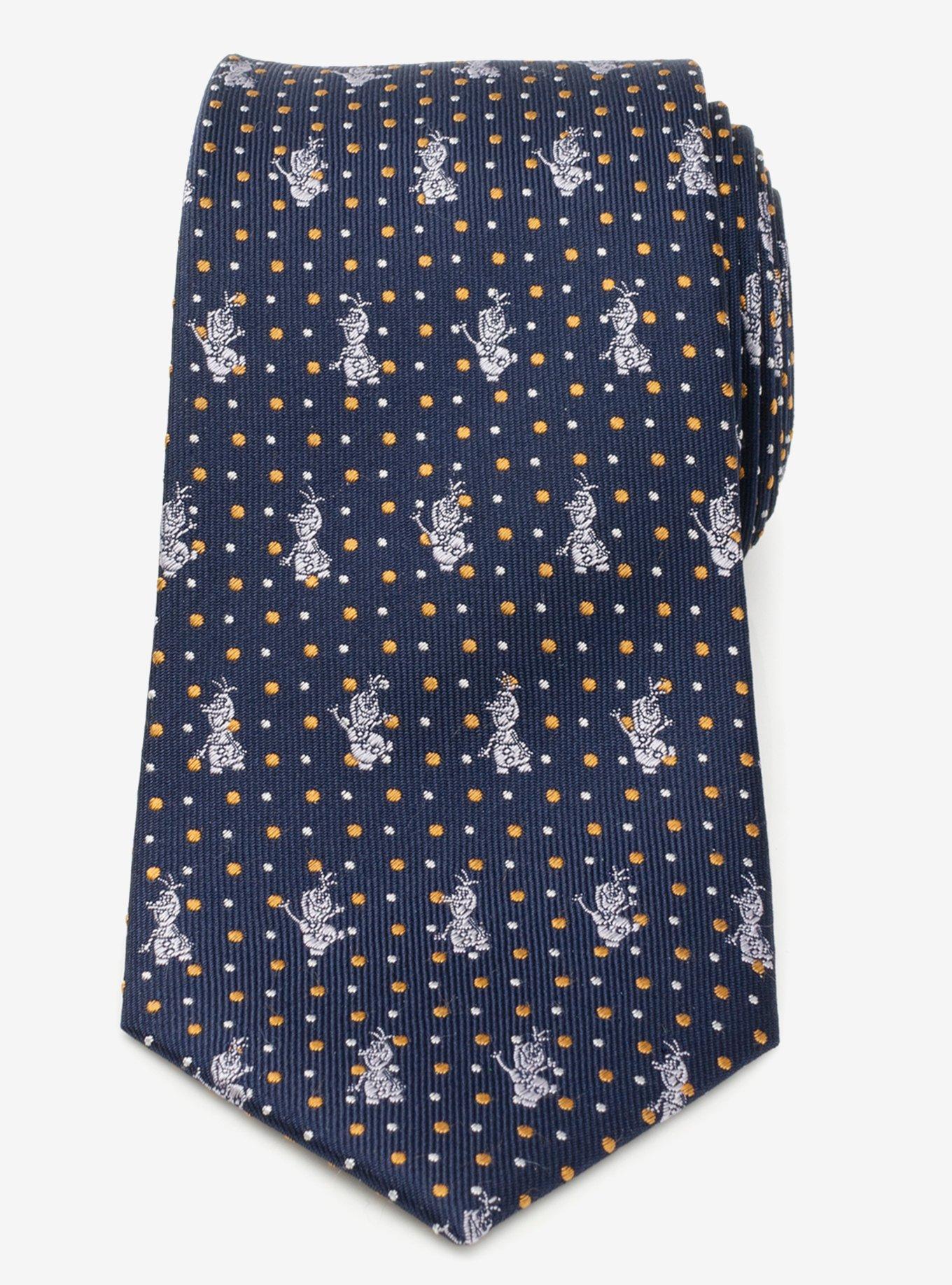 Disney Frozen Olaf Dot Motif Men's Tie, , alternate
