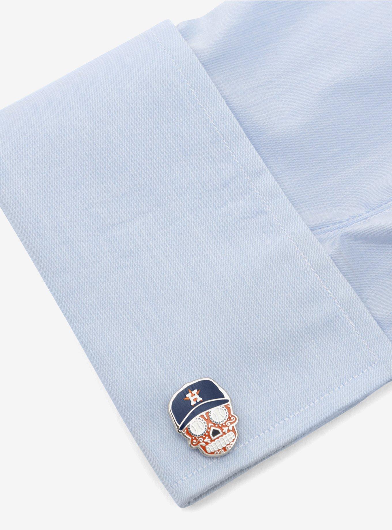 Houston Astros Sugar Skull Cufflinks, , alternate