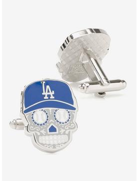 Plus Size La Dodgers Sugar Skull Cufflinks, , hi-res