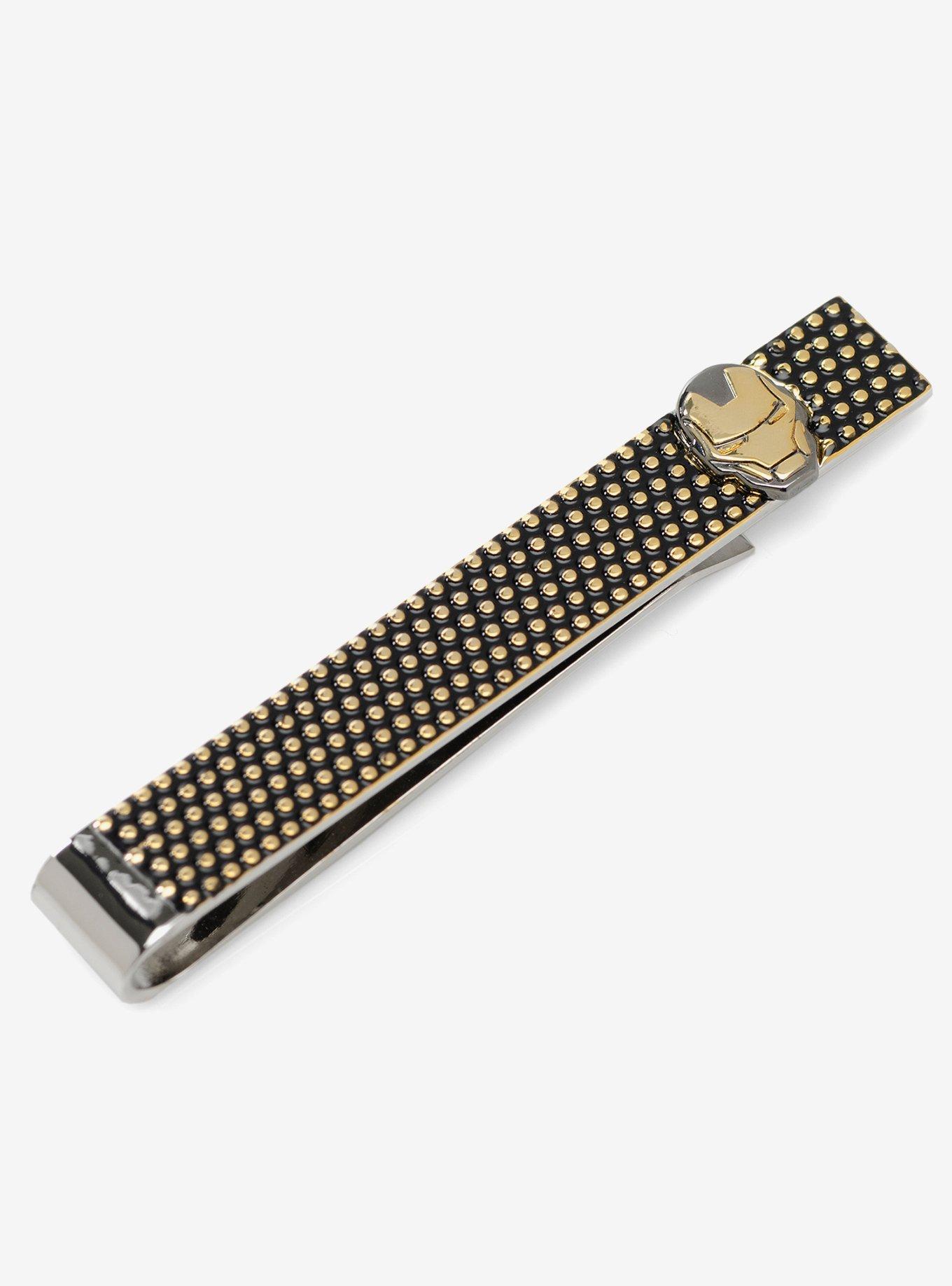 Marvel Iron Man I Love You 3000 Textured Tie Bar, , alternate