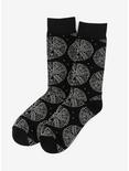 Star Wars Millennium Falcon Blueprint Black Men's Socks, , alternate