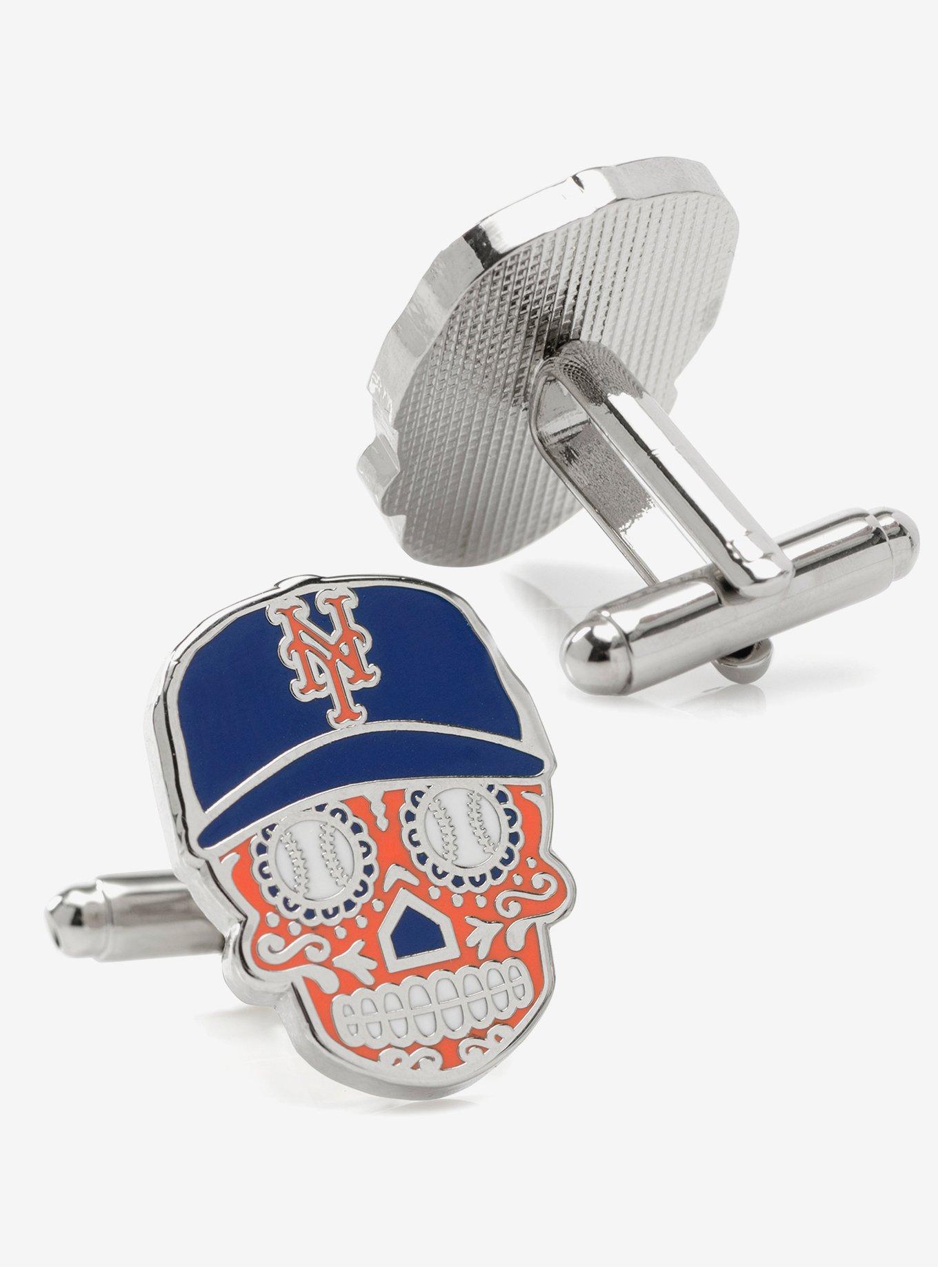 New York Mets Sugar Skull Cufflinks