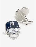 New York Yankees Sugar Skull Cufflinks, , alternate