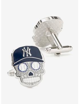 Plus Size New York Yankees Sugar Skull Cufflinks, , hi-res