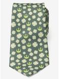 Star Wars Rebel Shamrock Green Hidden Message Men's Tie, , alternate
