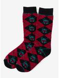 Star Wars Boba Fett Maroon Argyle Men's Socks, , alternate