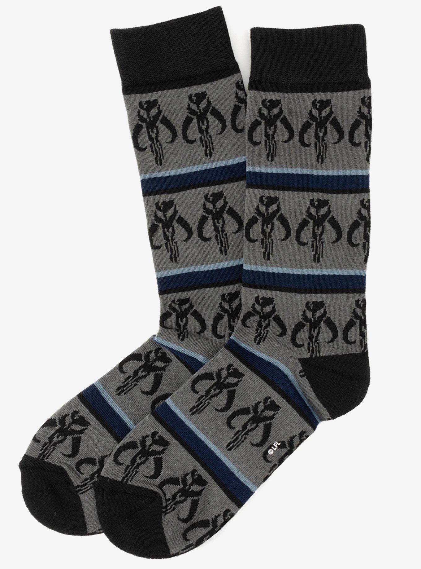 Star Wars Mythosaur Stripe Grey Men's Socks, , alternate