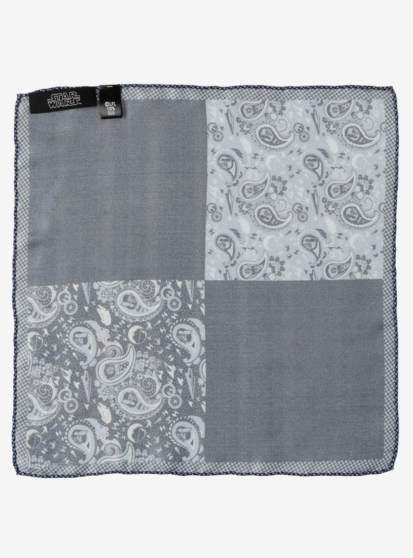 Star Wars Vader Blue Paisley Pocket Square, , alternate