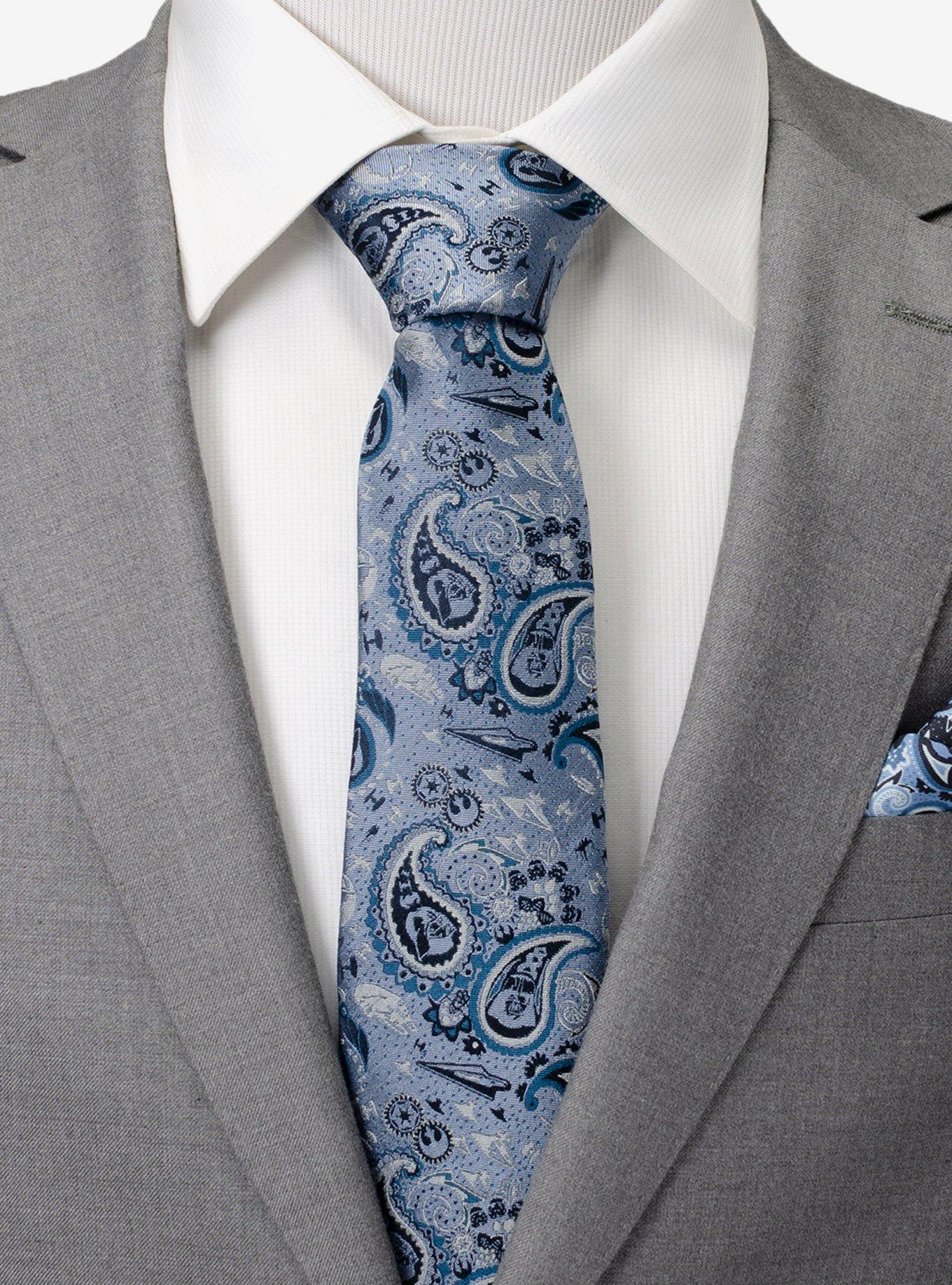 Star Wars Vader Blue Tonal Paisley Men's Tie