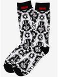 Star Wars Vader Patterned White Men's Socks, , alternate
