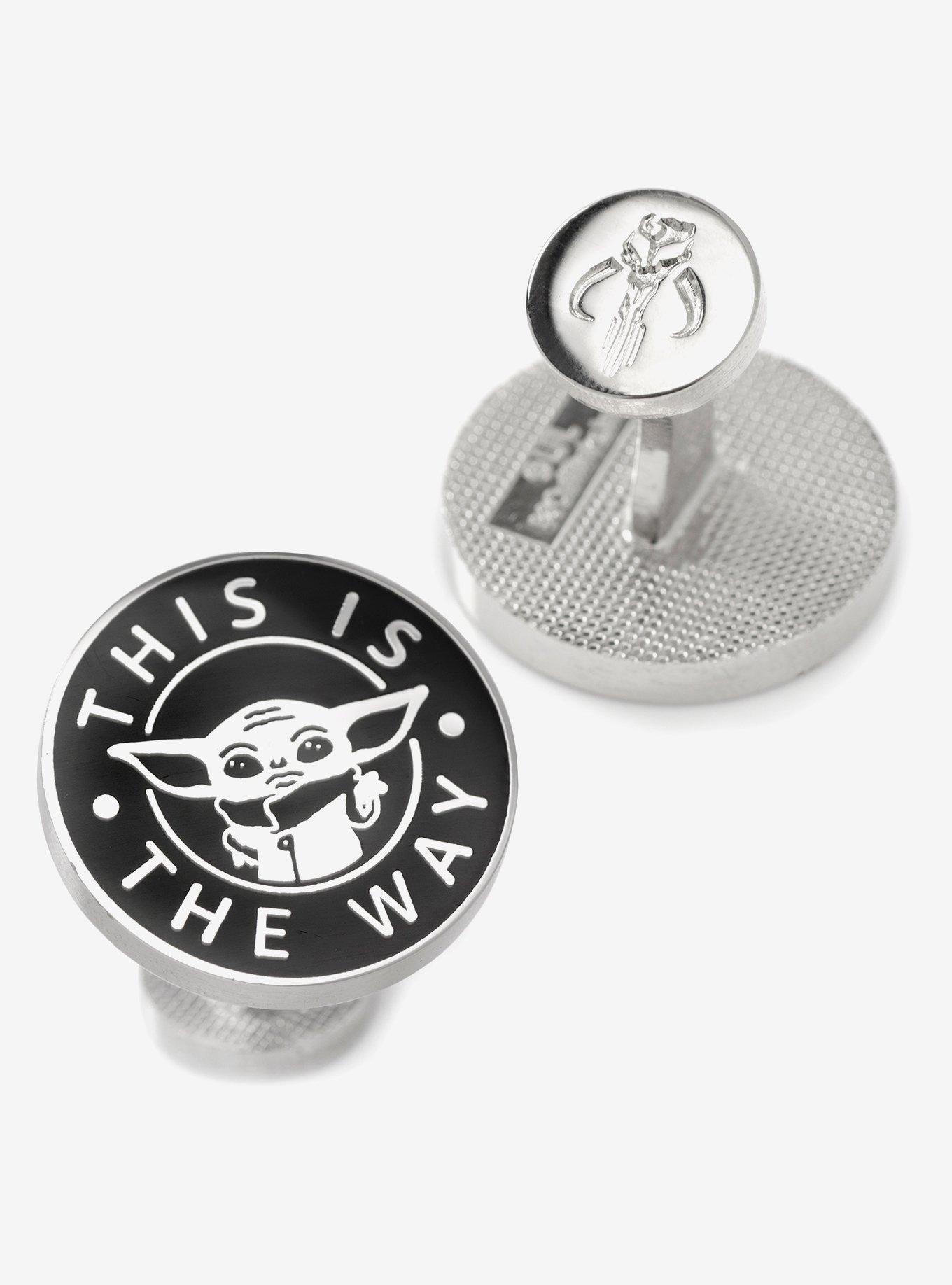 Star Wars The Mandalorian Grogu "This Is The Way" Cufflinks, , alternate