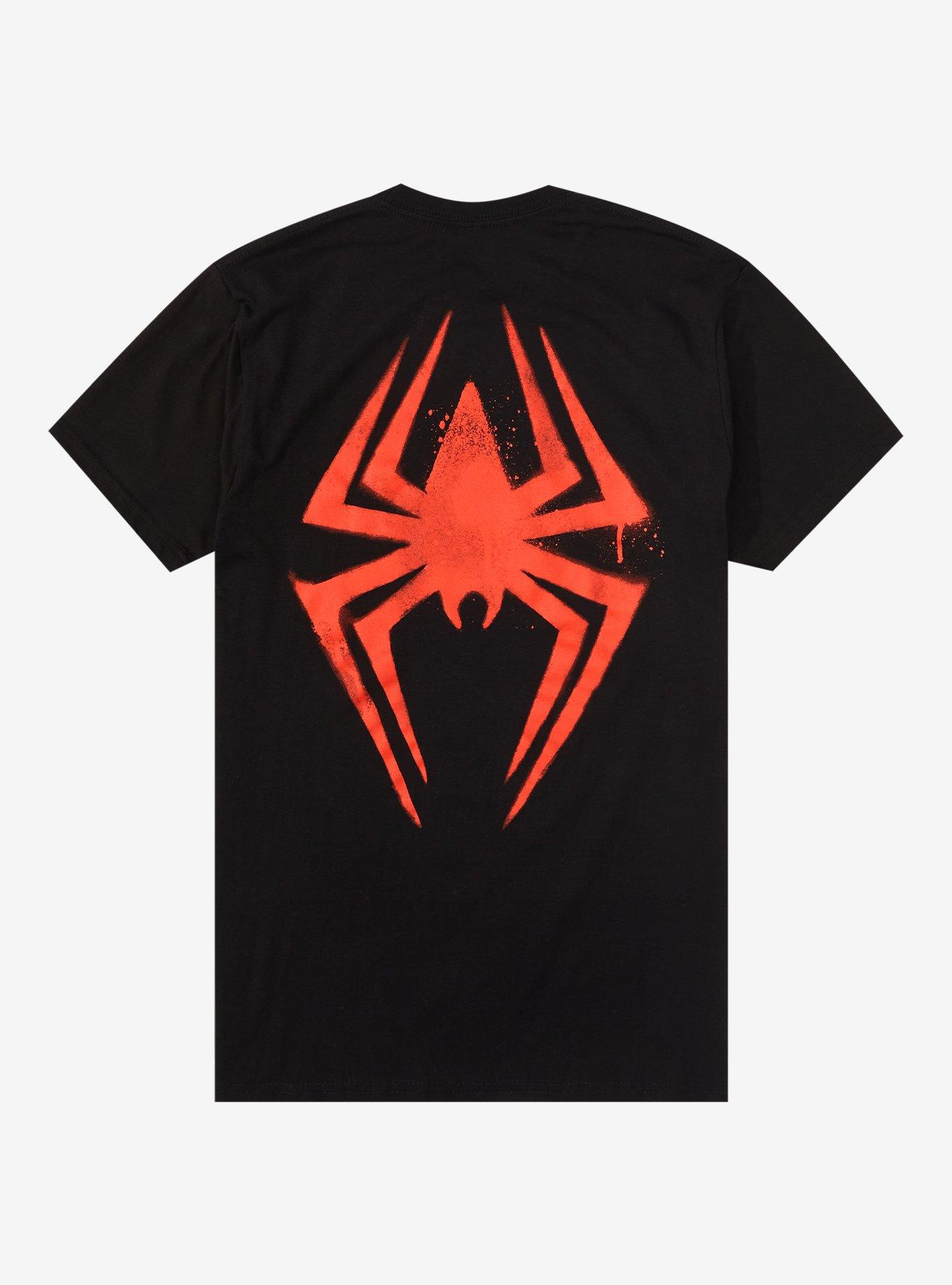 Marvel Spider-Man: Across The Spider-Verse Miles Logo T-Shirt, BLACK, alternate