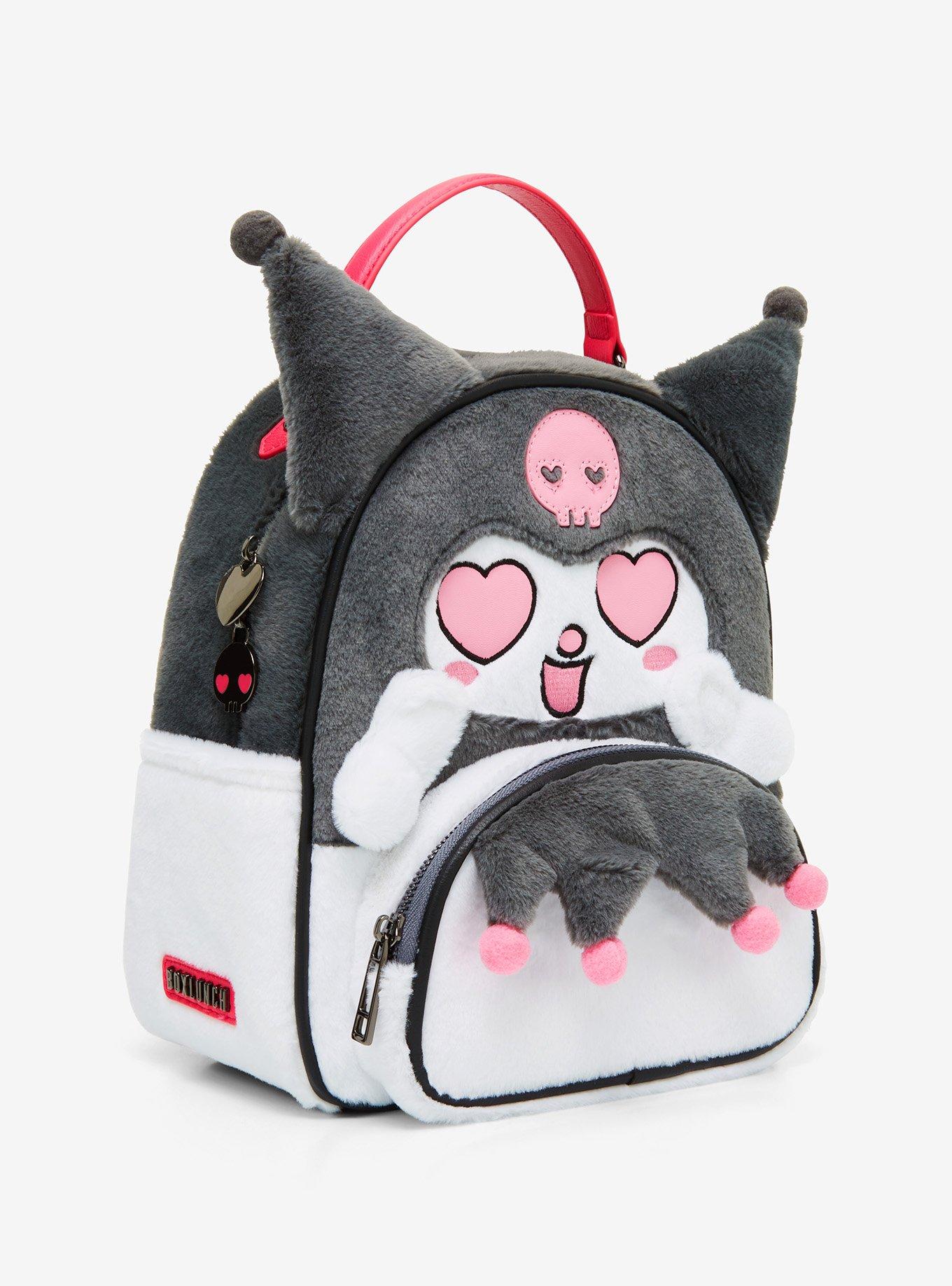 Kuromi Figural Fuzzy Lunch Bag