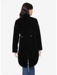 Black Velvet Tailed Jacket, BLACK, alternate