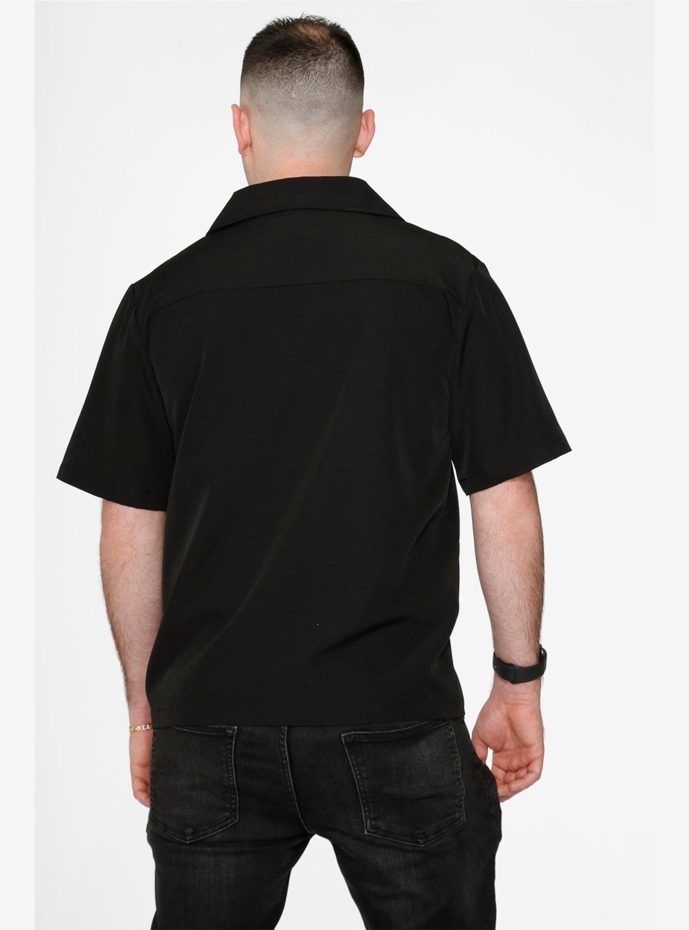 Black White Rockabilly Men's Shirt, , hi-res