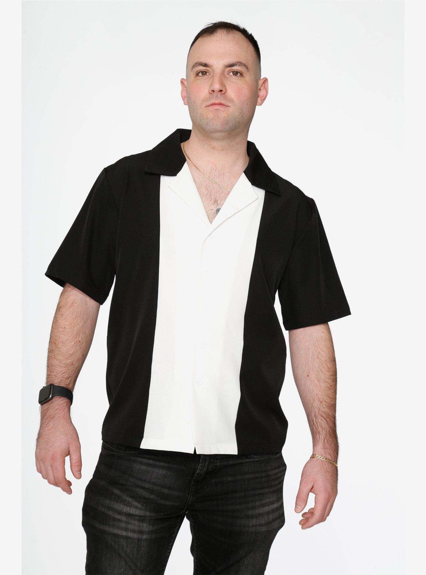 Black White Rockabilly Men's Shirt