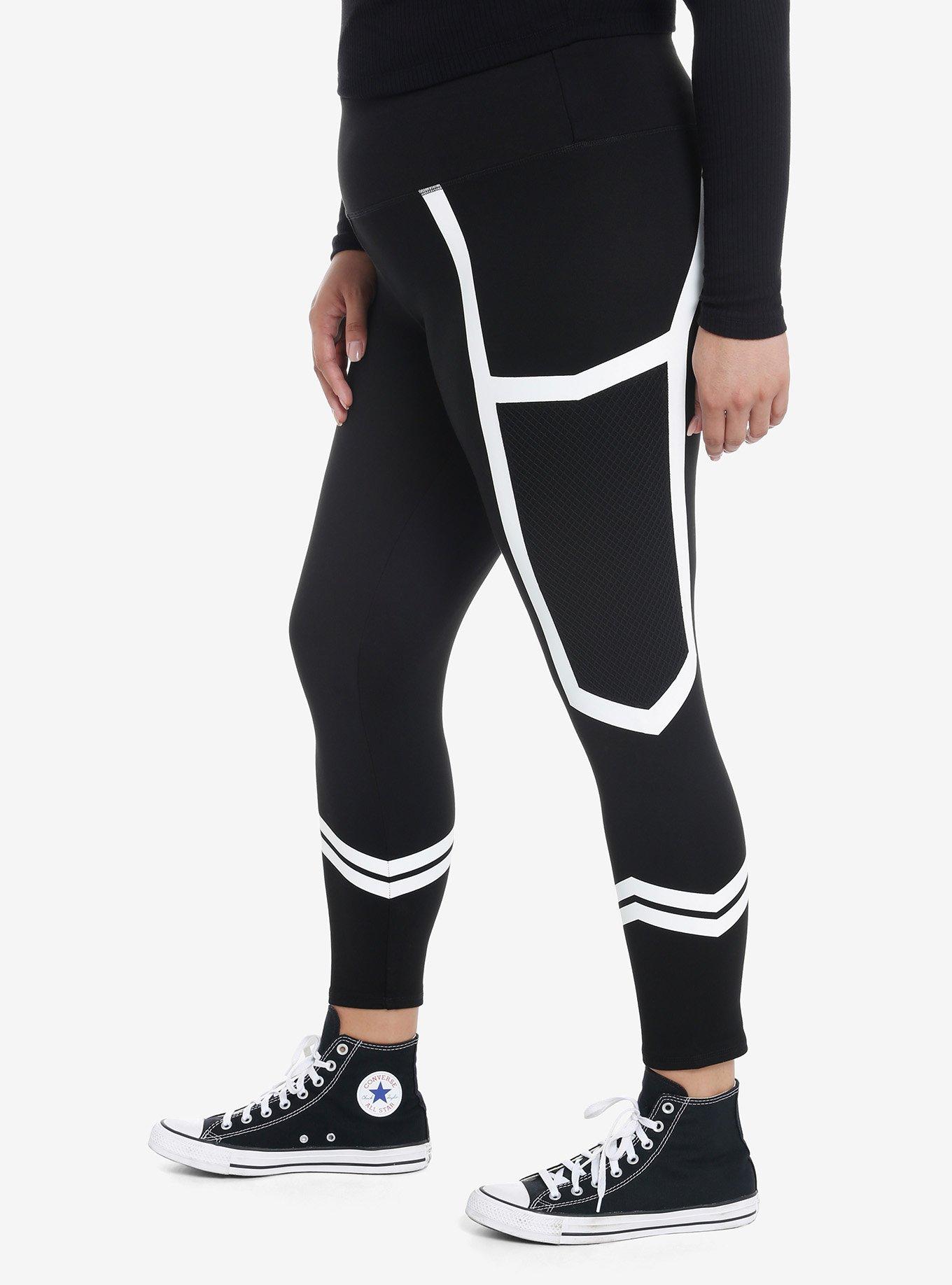 Her Universe Marvel The Marvels Photon Leggings Plus Size, WHITE, alternate