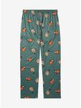 Chainsaw Man Chibi Allover Print Sleep Pants - BoxLunch Exclusive , ARMY GREEN, alternate