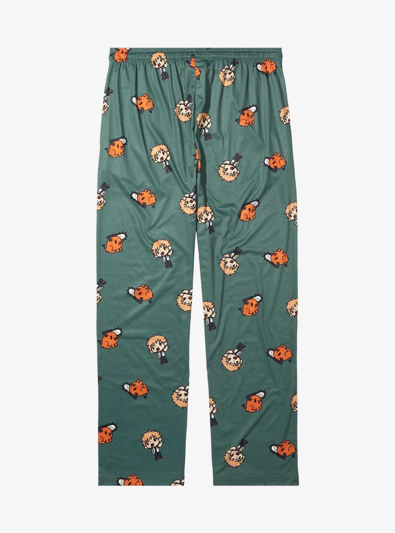 Chainsaw Man Chibi Allover Print Sleep Pants - BoxLunch Exclusive , , hi-res